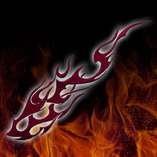 炎（ファイアー）刺繍 F-1