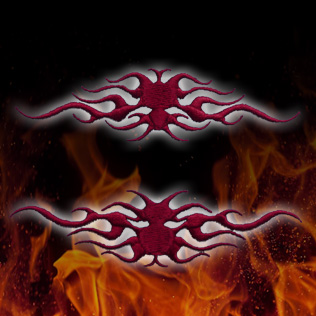 炎（ファイアー）刺繍 F-2