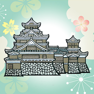 伝統刺繍 城 CASTLE IM-8