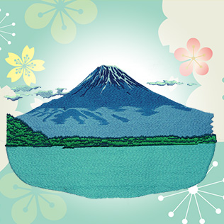 伝統刺繍 富士山 MT.FUJI IM-9